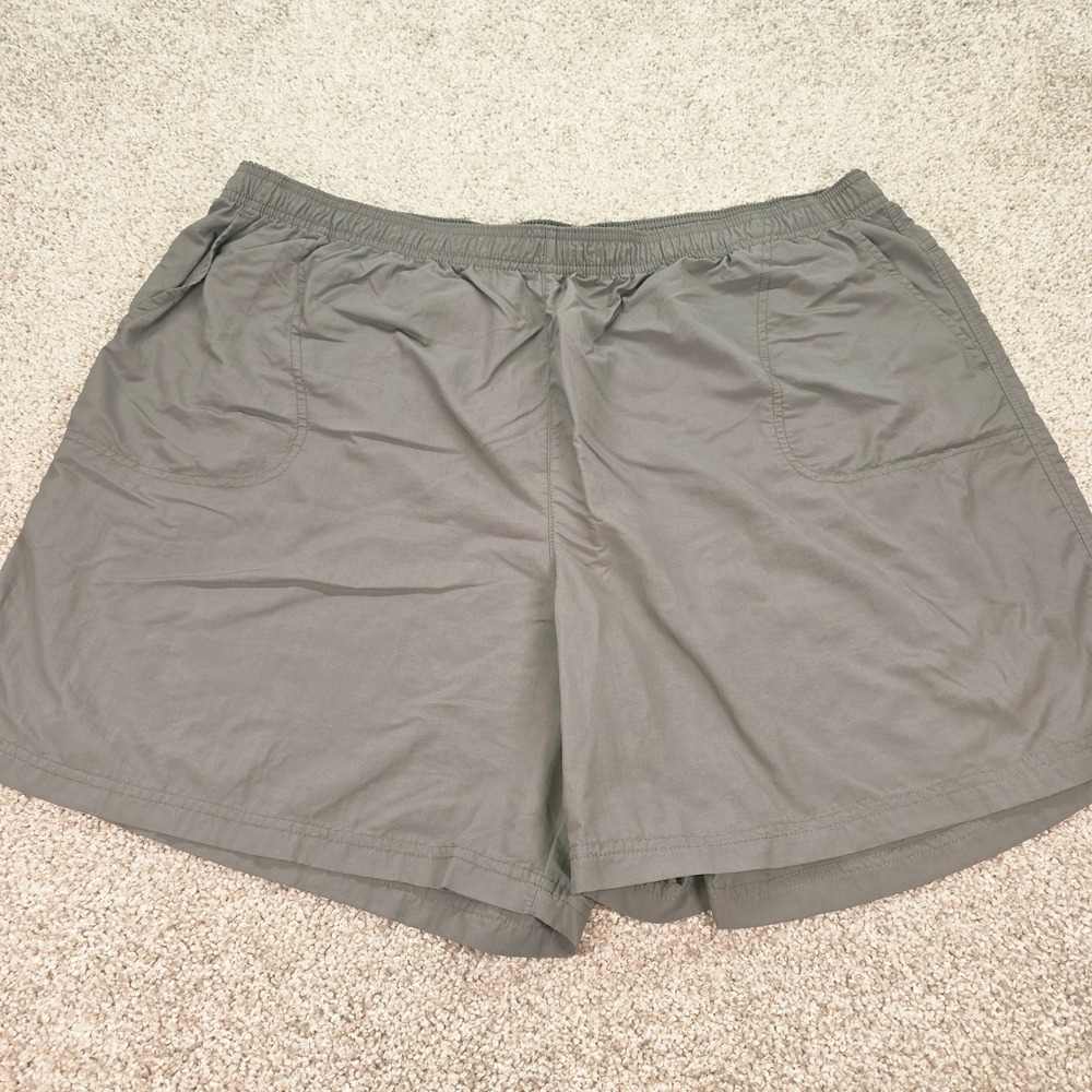 Columbia Womens Plus 3X Gray Hiking Shorts Elastic Waist Pockets 6in Inseam